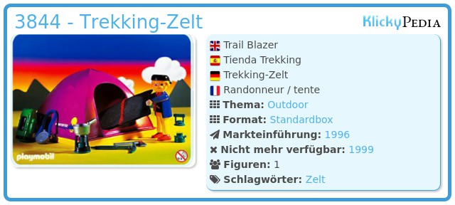 Playmobil 3844 - Trekking-Zelt