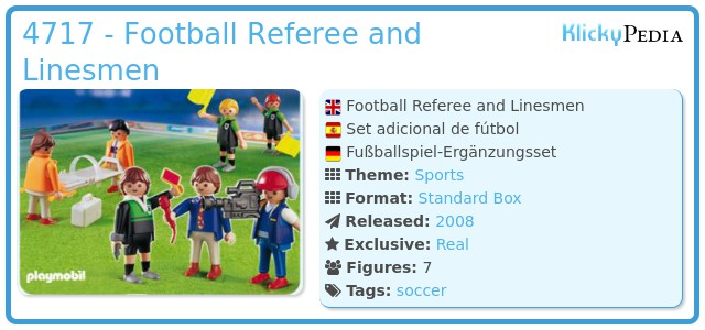 Playmobil 4717 - Football Referee and Linesmen