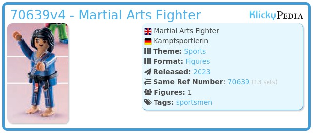 Playmobil 70639v4 - Martial Arts Fighter