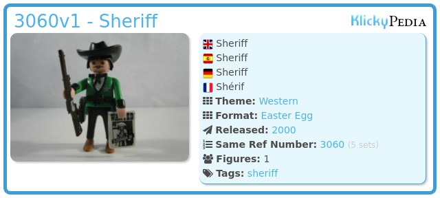 Playmobil 3060v1 - Sheriff