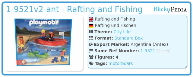 Playmobil 1-9521v2-ant - Rafting and Fishing