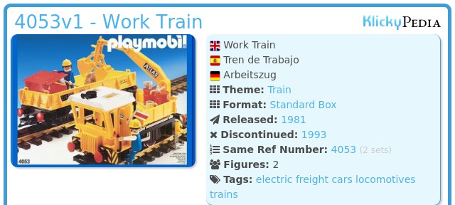 Playmobil 4053v1 - Work Train