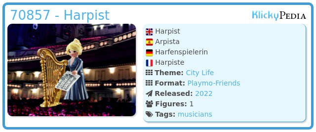 Playmobil 70857 - Harpist