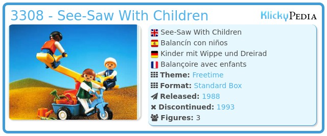 Playmobil 3308 - See-Saw With Children