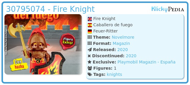 Playmobil 30795074 - Fire Knight