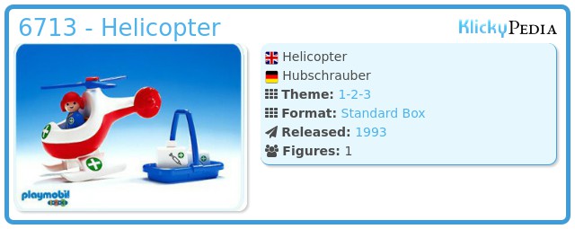 Playmobil 6713 - Helicopter