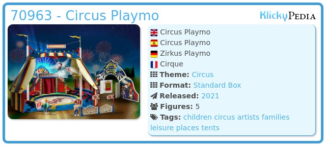 Playmobil 70963 - Circus Playmo