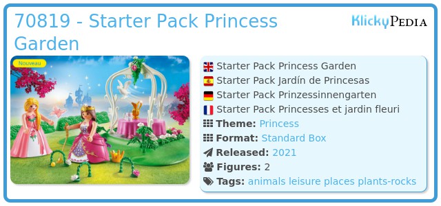 Playmobil 70819 - Starter Pack Princess Garden