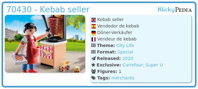 Vendeur de kebab Playmobil 
