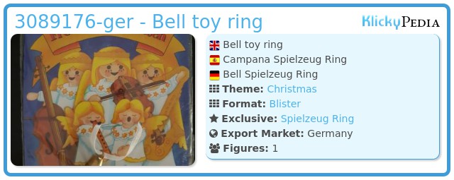 Playmobil 3089176-ger - Bell toy ring