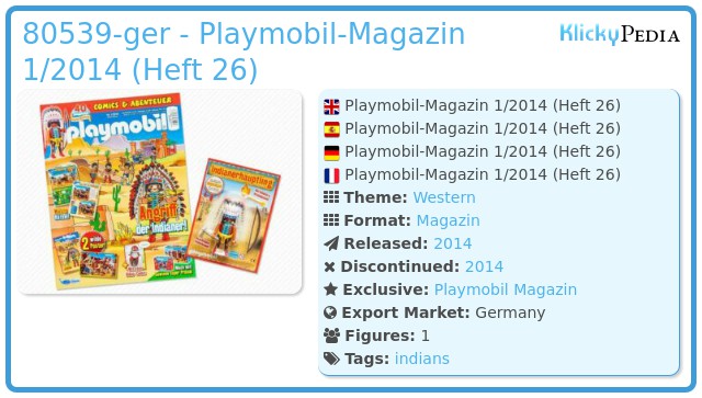 Playmobil 80539-ger - Playmobil-Magazin 1/2014 (Heft 26)