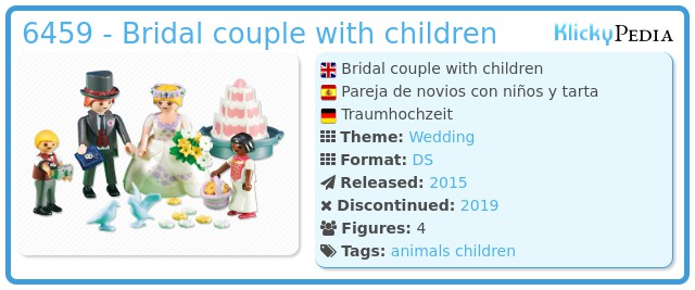 Playmobil 6459 - Bridal couple with children