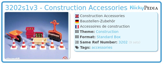 Playmobil 3202s1v3 - Construction Accessories