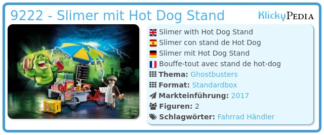 Playmobil 9222 - Slimer mit Hot Dog Stand