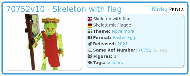 Playmobil 70752v10 - Skeleton with flag