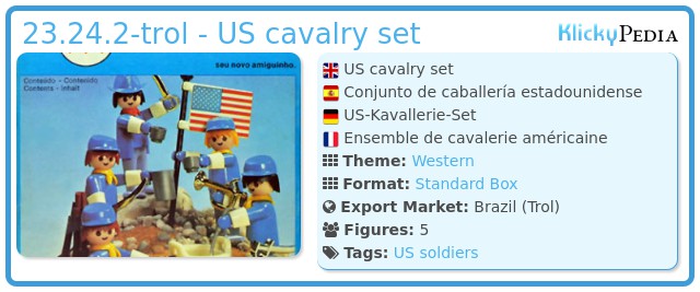 Playmobil 23.24.2-trol - US cavalry set