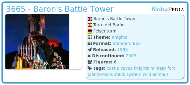 Playmobil 3665 - Baron's Battle Tower