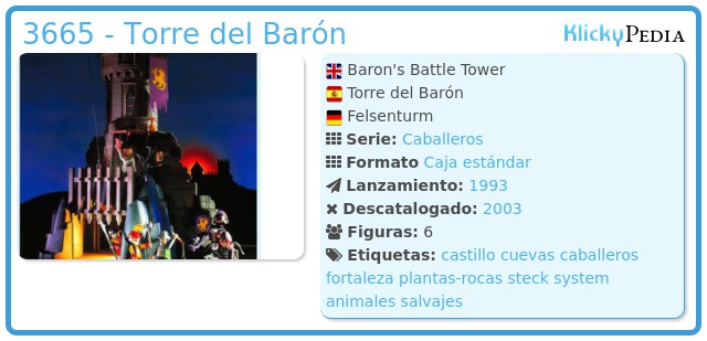 Playmobil 3665 - Torre del Barón