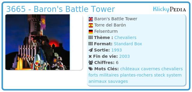 Playmobil 3665 - Baron's Battle Tower