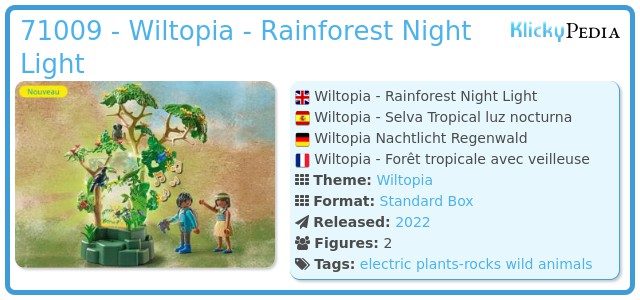 Playmobil 71009 - Wiltopia night light rain forrest