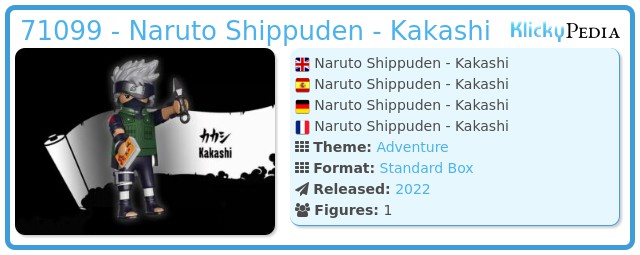 Playmobil 71099 - Naruto Shippuden - Kakashi
