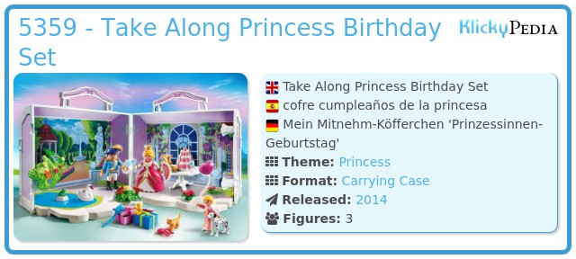 Playmobil 5359 Mitnehm Koffer Prinzessin Geburtstag Princess neu ovp