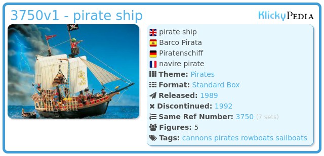 Playmobil 3750v1 - pirate ship