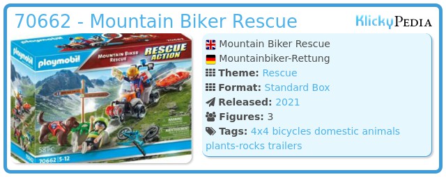 Playmobil 70662 - Mountain Biker Rescue