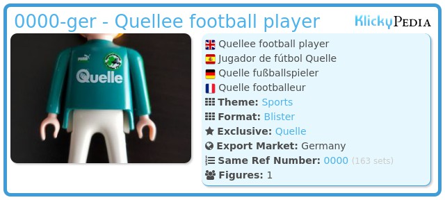 Playmobil 0000-ger - Quellee football player