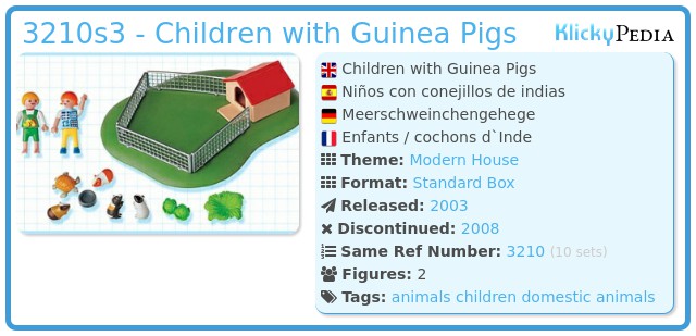 Playmobil 3210s3 - Children with Guinea Pigs