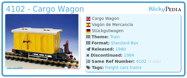 Playmobil 4102 - Cargo Wagon