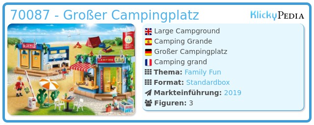 Playmobil 70087 - Großer Campingplatz