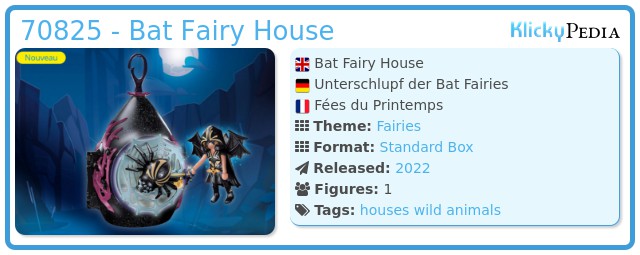 Playmobil 70825 - Bat Fairy House