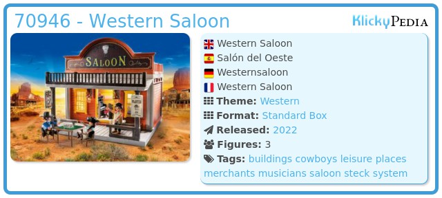 Playmobil 70946 - Western Saloon