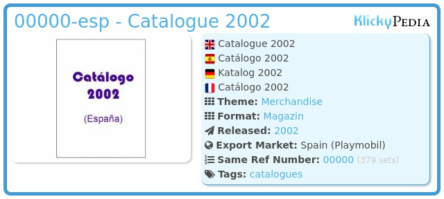 Playmobil 00000-esp - Catalogue 2002