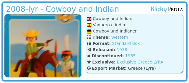 Playmobil 2008-lyr - Cowboy and Indian