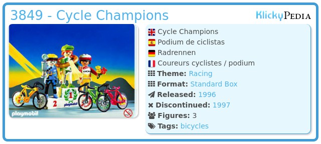 Playmobil 3849 - Cycle Champions