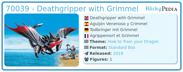 Playmobil 70039 - Deathgripper with Grimmel
