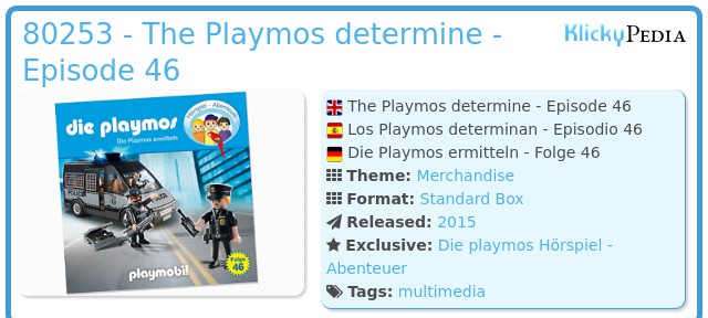 Playmobil 80253 - The Playmos determine - Episode 46