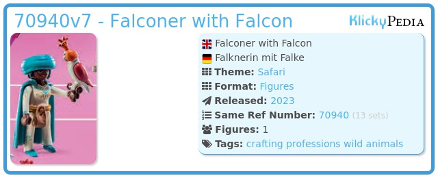 Playmobil 70940v7 - Falconer with Falcon