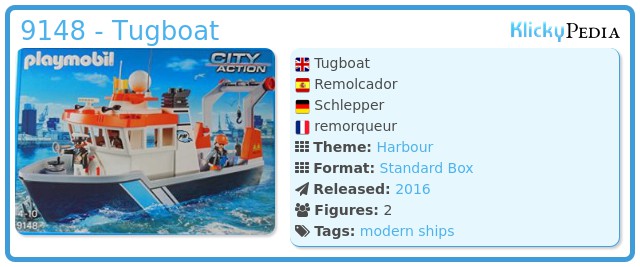 Playmobil 9148 - Tugboat