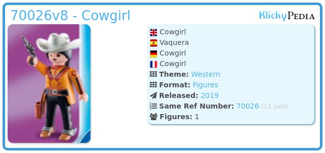 Playmobil 70026v8 - Cowgirl