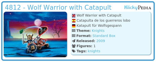 Playmobil 4812 - Wolf Warrior with Catapult