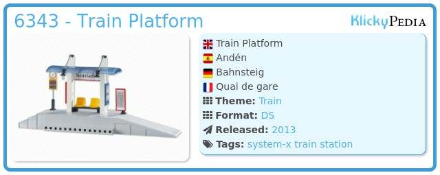 Playmobil 6343 - Train Platform