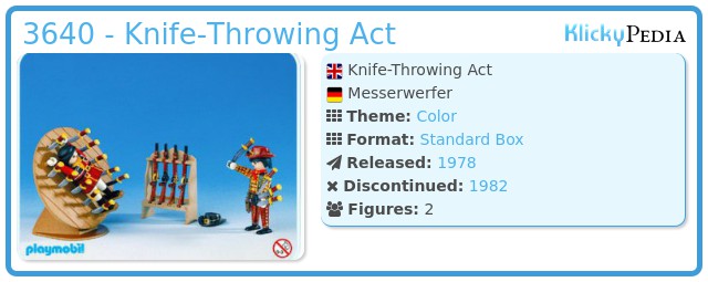 Playmobil 3640 - Knife-Throwing Act