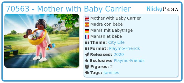Playmobil 70563 - Mother with Baby Carrier