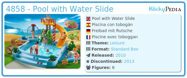Playmobil 4858 - Pool with Water Slide