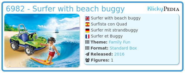Playmobil 6982 - Surfer with beach buggy