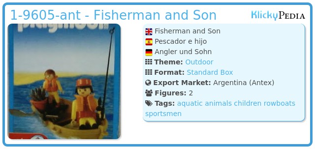 Playmobil 1-9605-ant - Fisherman and Son