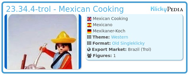Playmobil 23.34.4-trol - Mexican Cooking